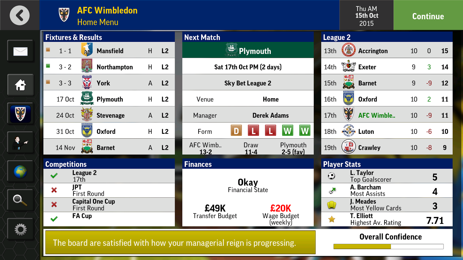 Football Manager Mobile 2016