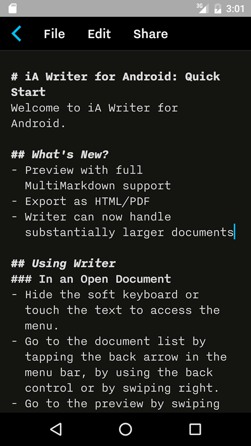 iA Writer