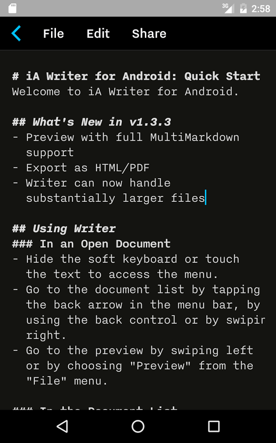 iA Writer