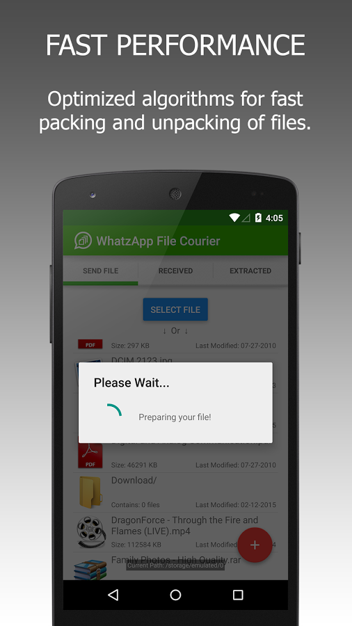WFS: WA File Sender (Ad Free)