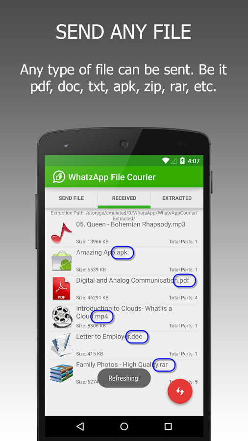 WFS: WA File Sender (Ad Free)