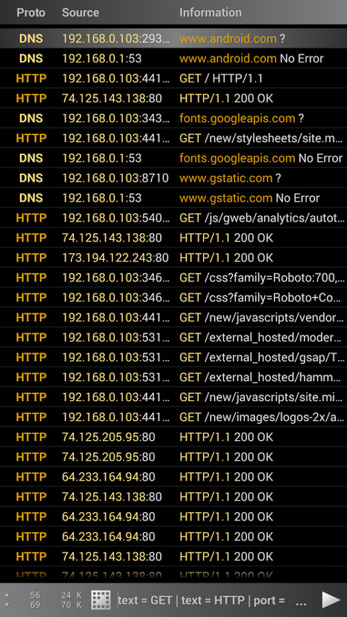 Wi.cap. Network sniffer Pro