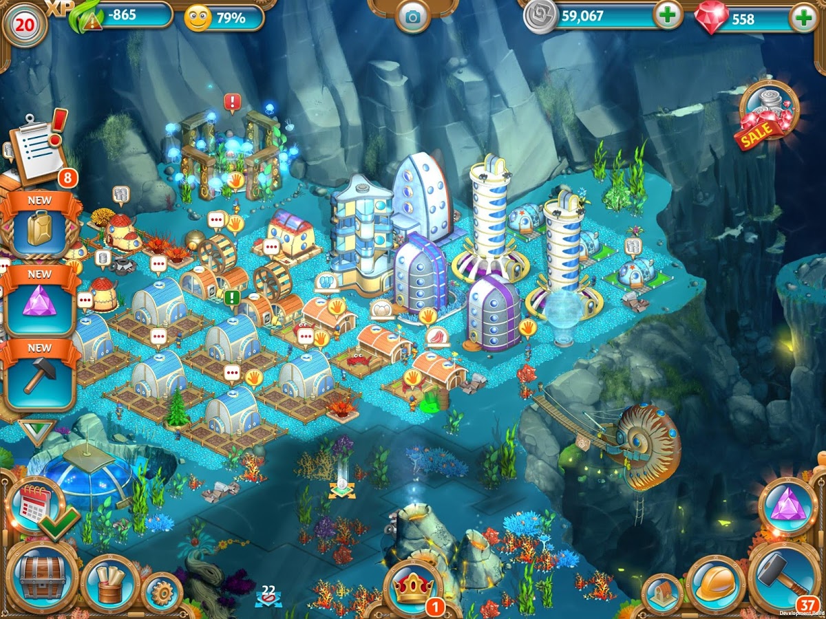 Aquapolis. Free city building! (Mod)