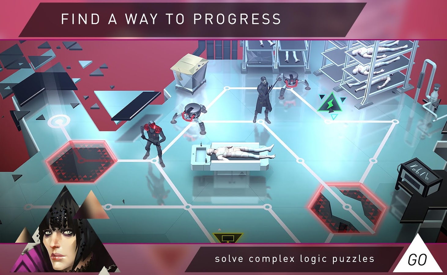 Deus Ex GO - Puzzle Challenge (Mod Hints)