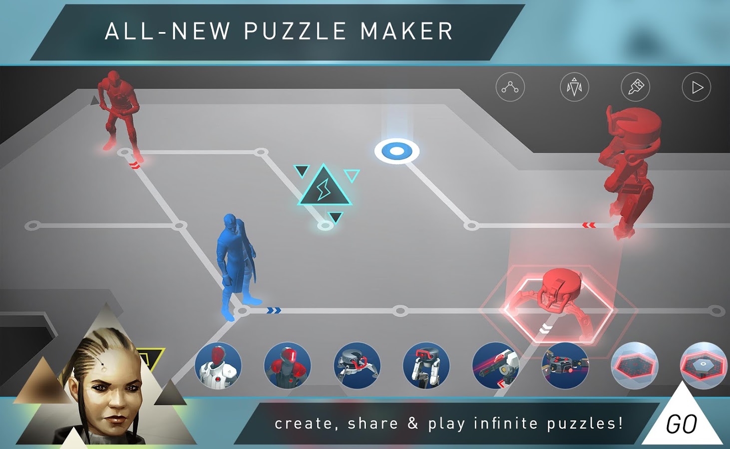 Deus Ex GO - Puzzle Challenge (Mod Hints)