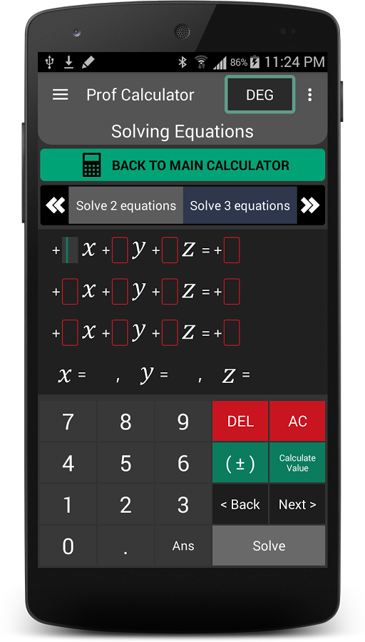 Prof Calculator