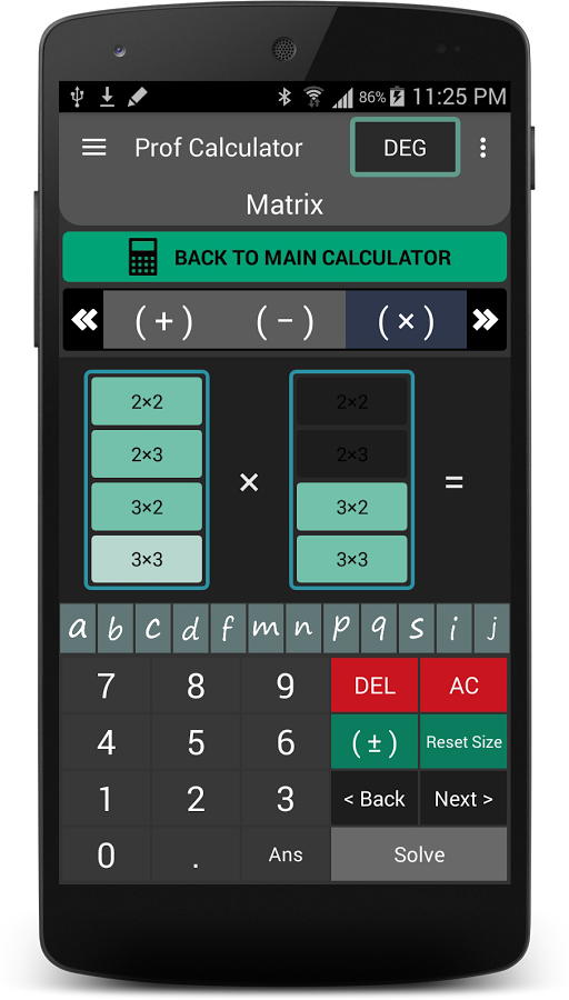 Prof Calculator