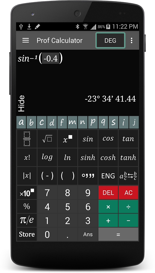 Prof Calculator