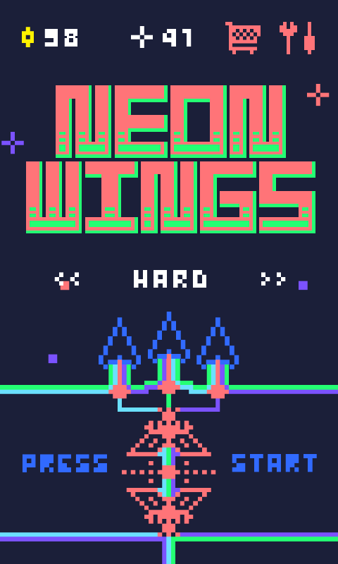 Neon Wings - Space Arcade Game