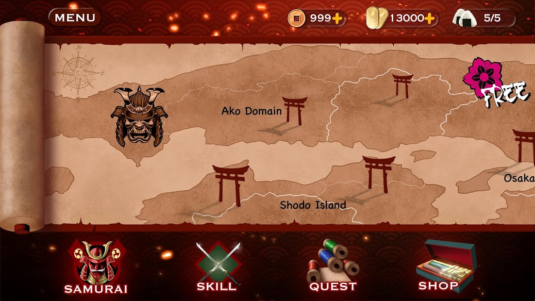 Samurai: Action fight Assassin (God 'mode)