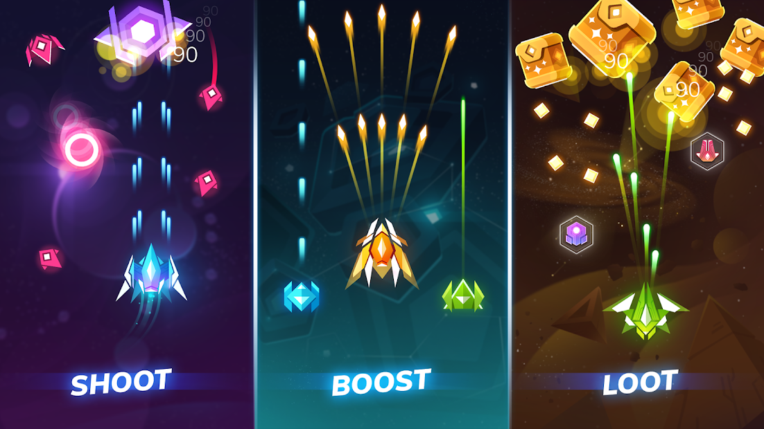 Shootero – Space Shooting Attack 2021 (free shopping)
