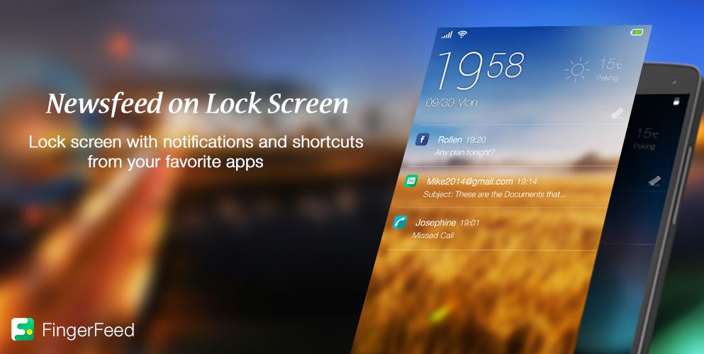FingerFeed - Lock Screen