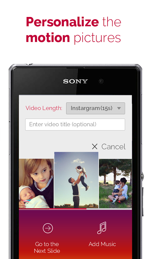 PicMotion - photo video slide