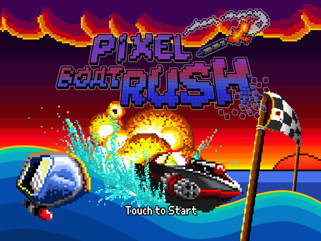 Pixel Boat Rush