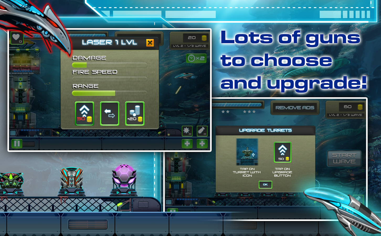 Undersea Attack: Tower Defense (Mod Money)