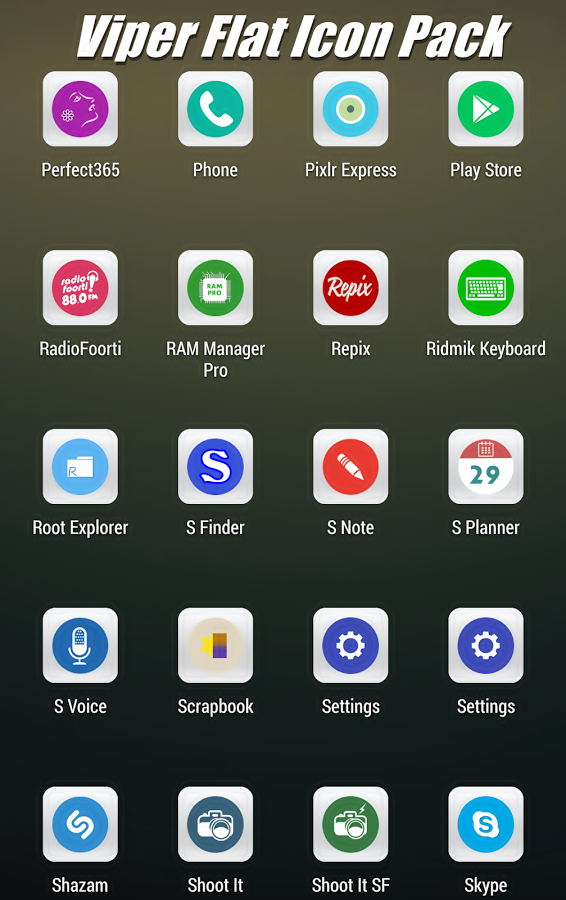 Viper Flat Icon Pack