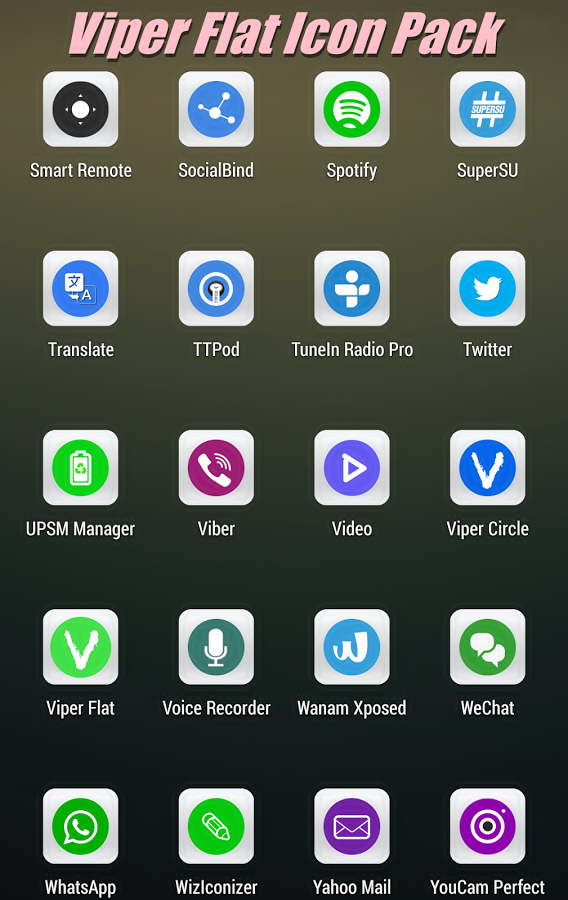 Viper Flat Icon Pack