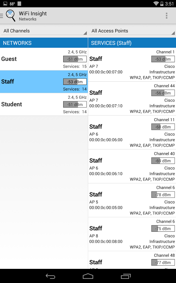 WiFi Insight WiFi Analyzer