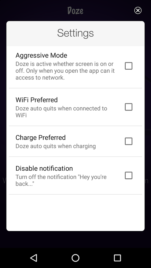 Doze - For Better Battery Life