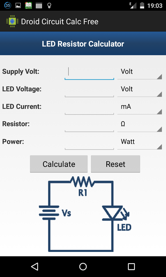 Droid Circuit Calc Pro