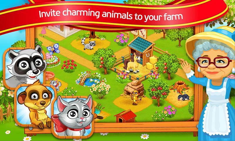Farm Town: lovely pet on farm