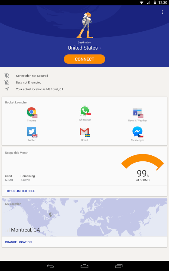 Rocket VPN – Free Proxy Shield