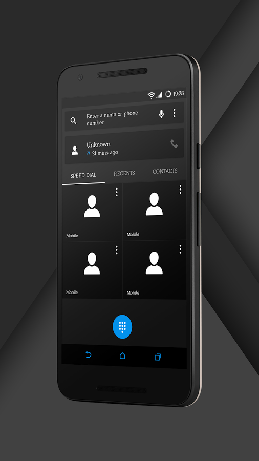 Sense 7 Black/Blue cm12 theme