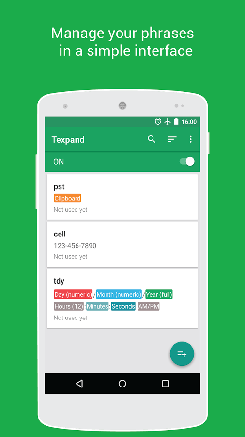 android text expander app