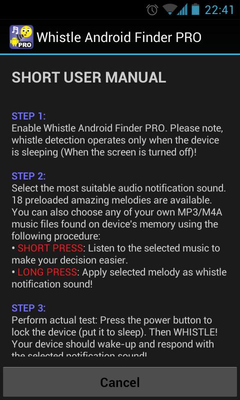 Whistle Android Finder PRO