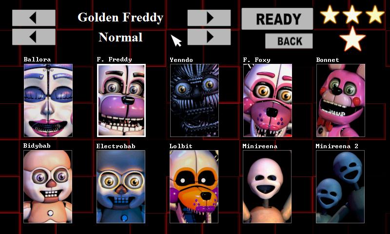 FNaF sl sister location Mod TUDO DESBLOQUEADO E COM A CUSTON NIGHT, Mod  completo e original!! 