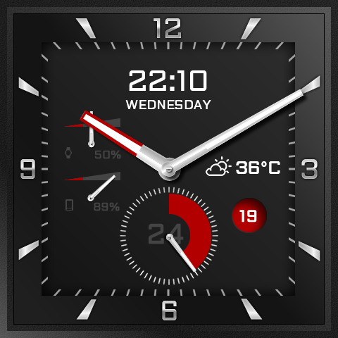 Platinum Watch face