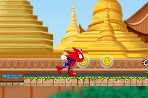 Spider sonic running game