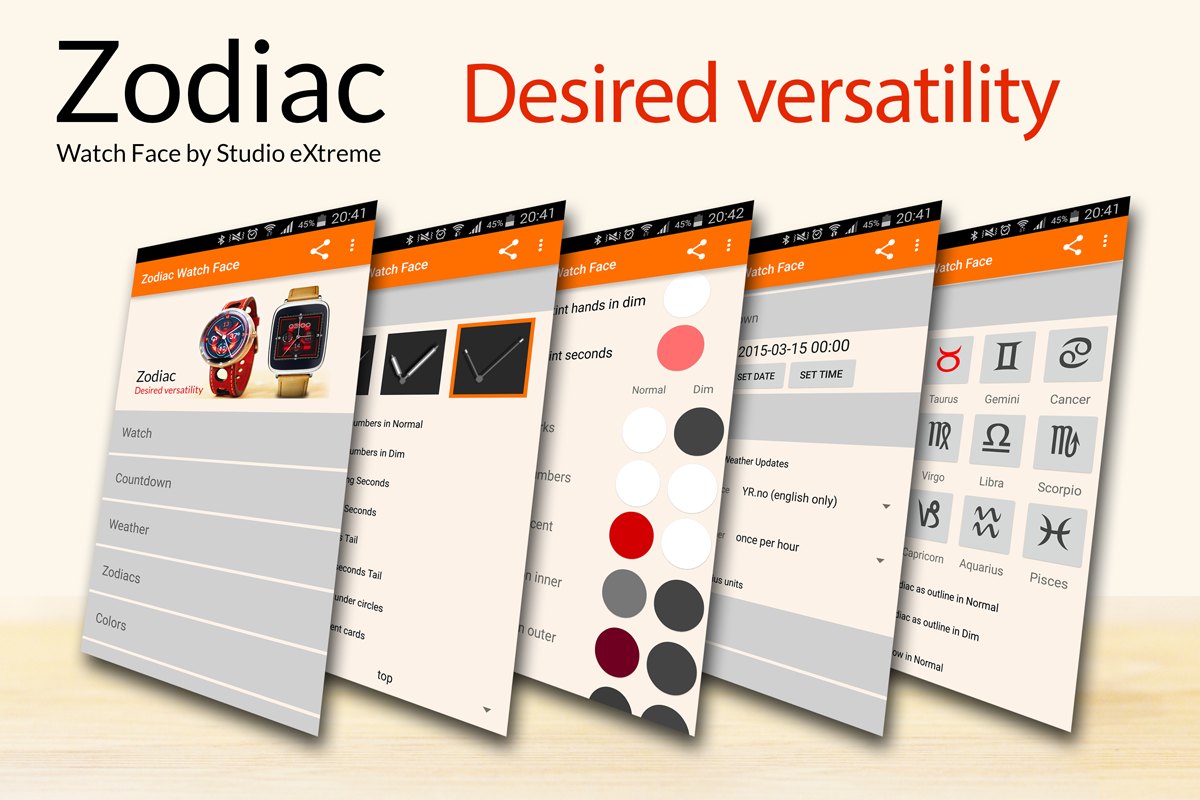 Zodiac Watch for Android Wear