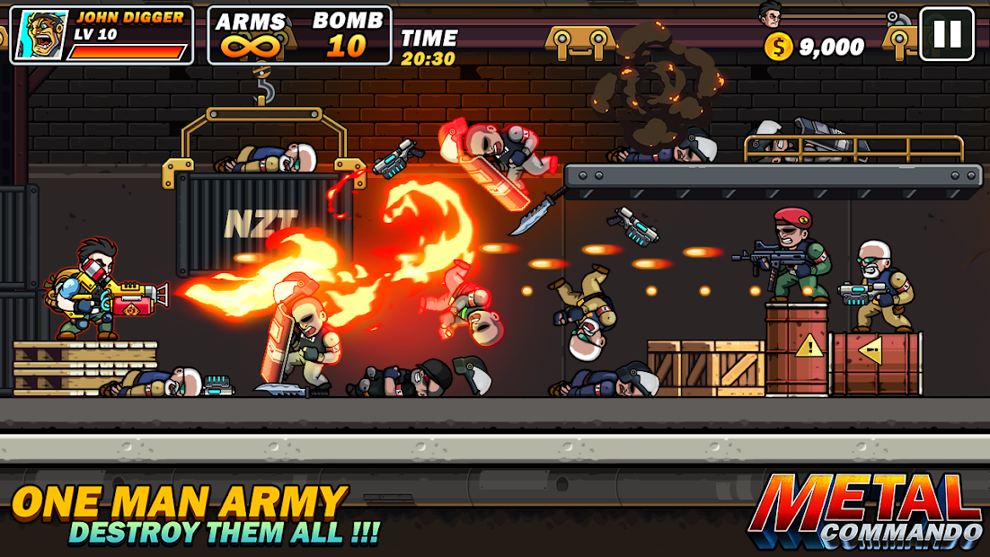 Metal Mercenary - 2D Platform Action Shooter