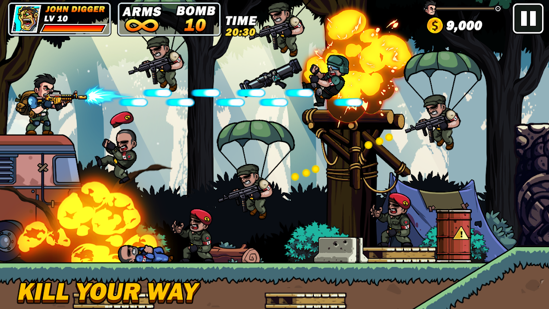 Metal Mercenary - 2D Platform Action Shooter