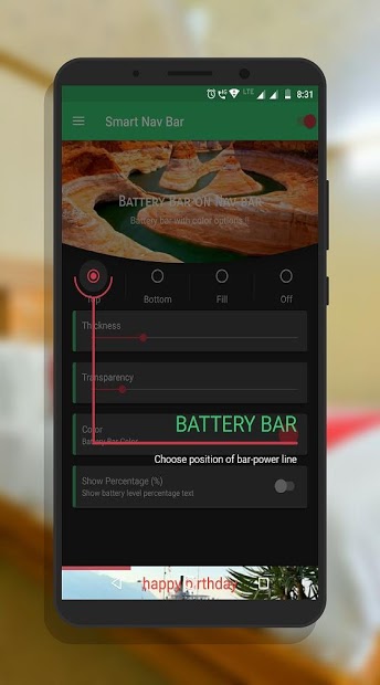 Smart navigation bar - navbar slideshow