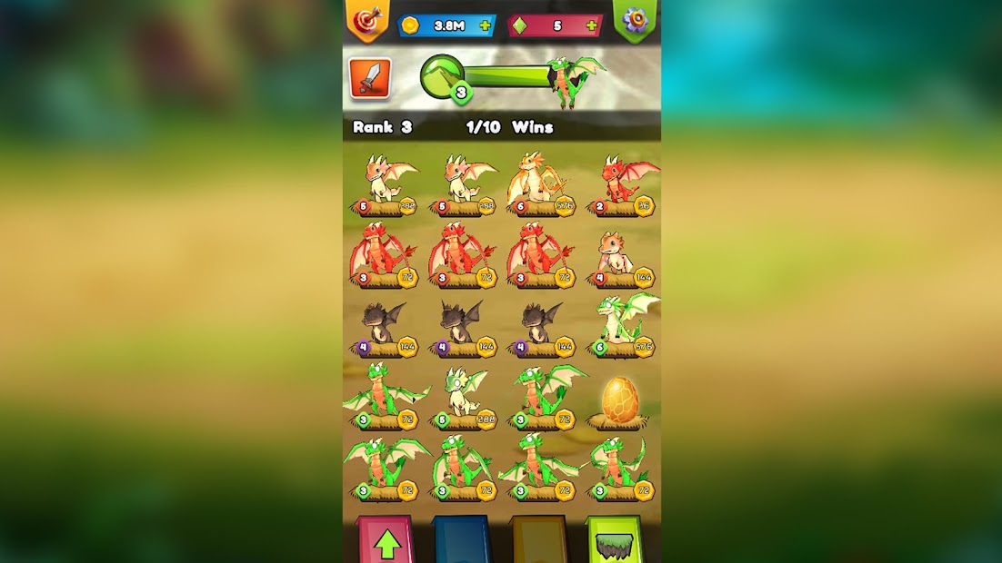 Dragon Merge Master Idle (Mod Money)