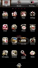 Silver GoLauncher EX theme