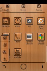 Wood Board Go Launcher Theme