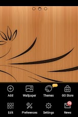 Wood Board Go Launcher Theme