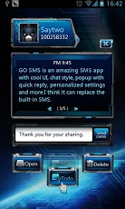 GO SMS Pro Space Popup Theme