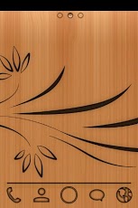 Wood Board Go Launcher Theme