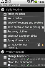 Chore Checklist