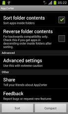 AppZorter for TouchWiz