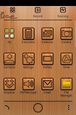 Wood Board Go Launcher Theme