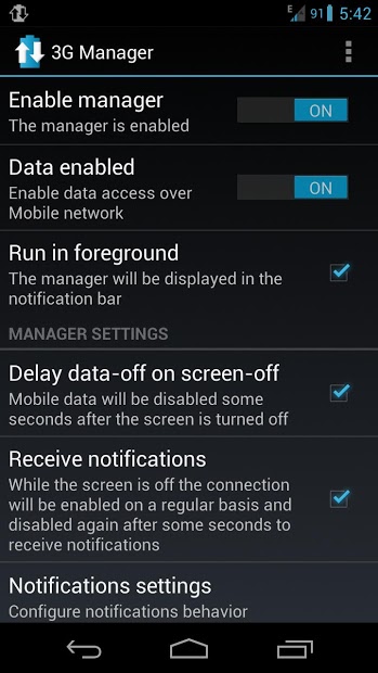 3G Manager - Battery saver