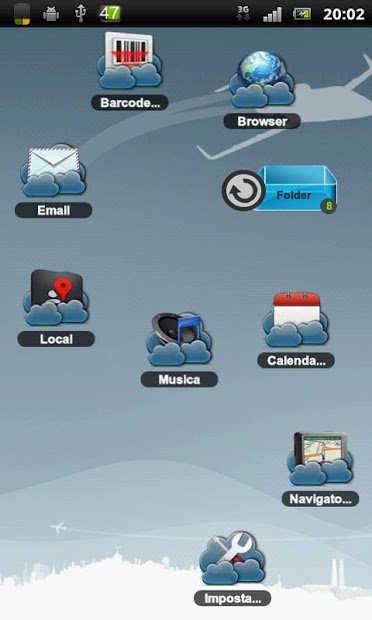 Clouds Theme TSF Shell