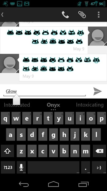 Cyan Glow CM11 AOKP Theme