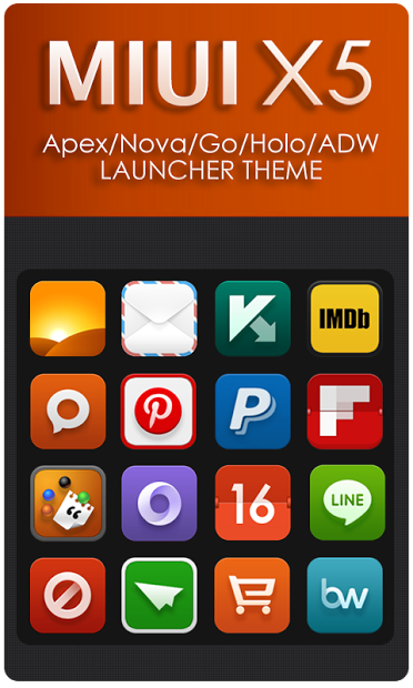 MIUI X5 HD Apex/Nova/ADW Theme