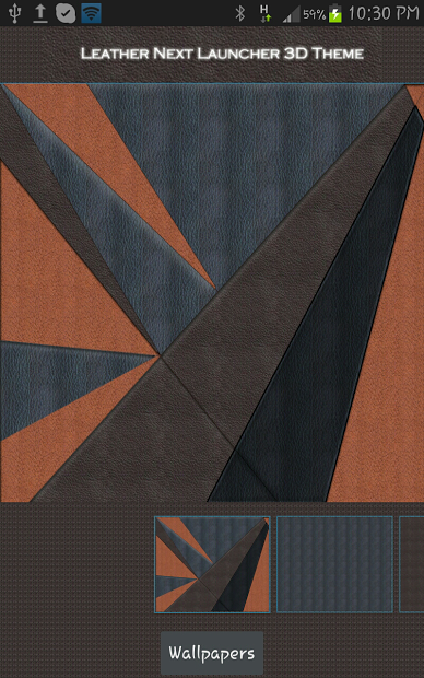 Next Launcher Leather 3D Theme